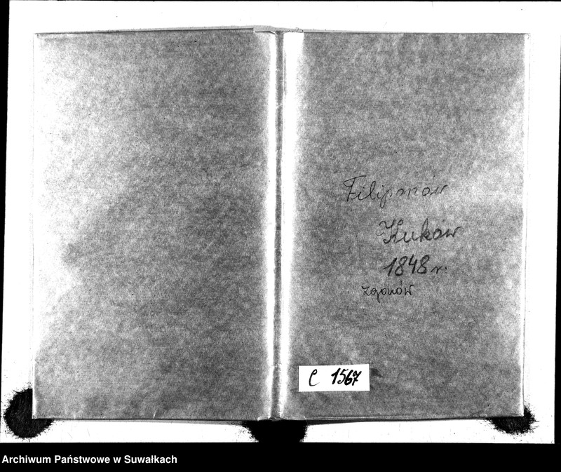 image.from.unit.number "Duplicat Akt Urzędnika Stanu Cywilnego Wyznania Filipońskiego z Gminy Kuków Osób Zmarłych za rok 1848"