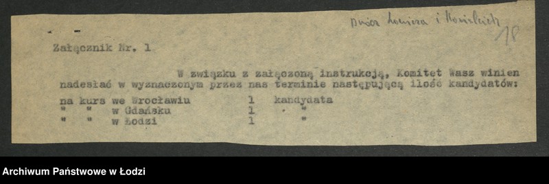 Obraz 19 z jednostki "[Pisma okólne, zawiadomienia Wydziału]"