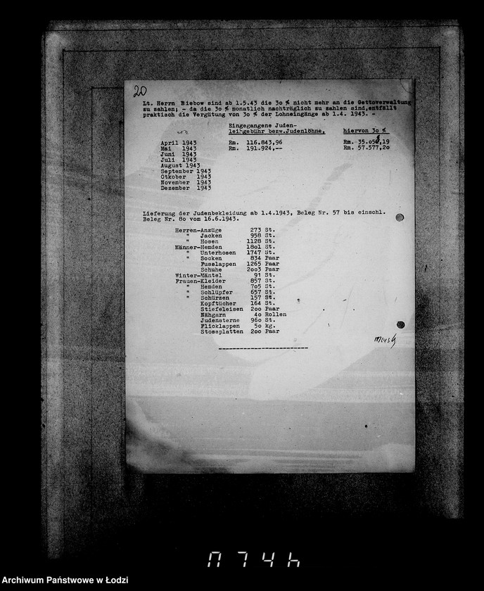 image.from.unit.number "Sonderkonto 12300 Judenbekleidung"