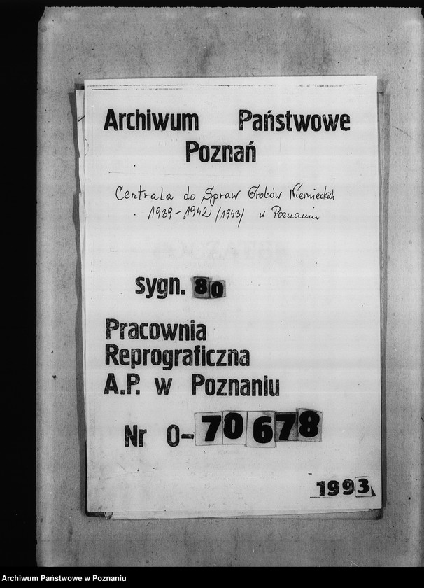 Obraz 1 z jednostki "Anzeigen im Ortdentuhen Berbachter am 2.8.1941 bert. Lültemeger - Herrenhofen, b. Schroda (Środa)"