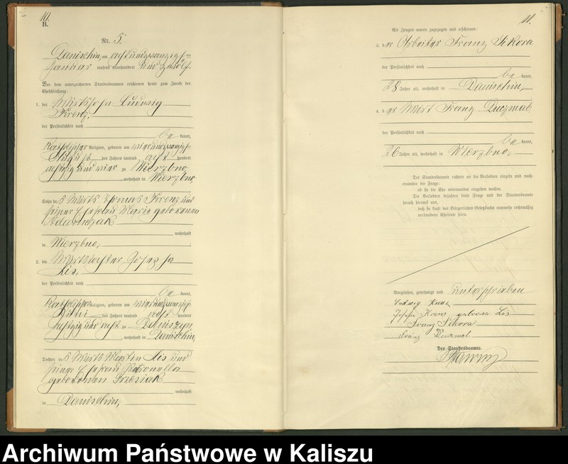 Obraz 8 z jednostki "[Księga małżeństw]"