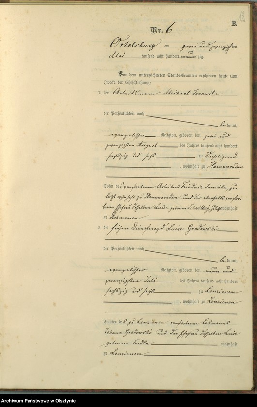 image.from.unit.number "Heiraths-Haupt-Register Nr 1 - 10"