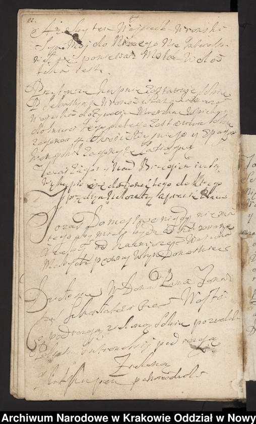 image.from.collection.number "Fragment księgi wójtowsko-ławniczej miasta Limanowej z lat 1750-1818111"