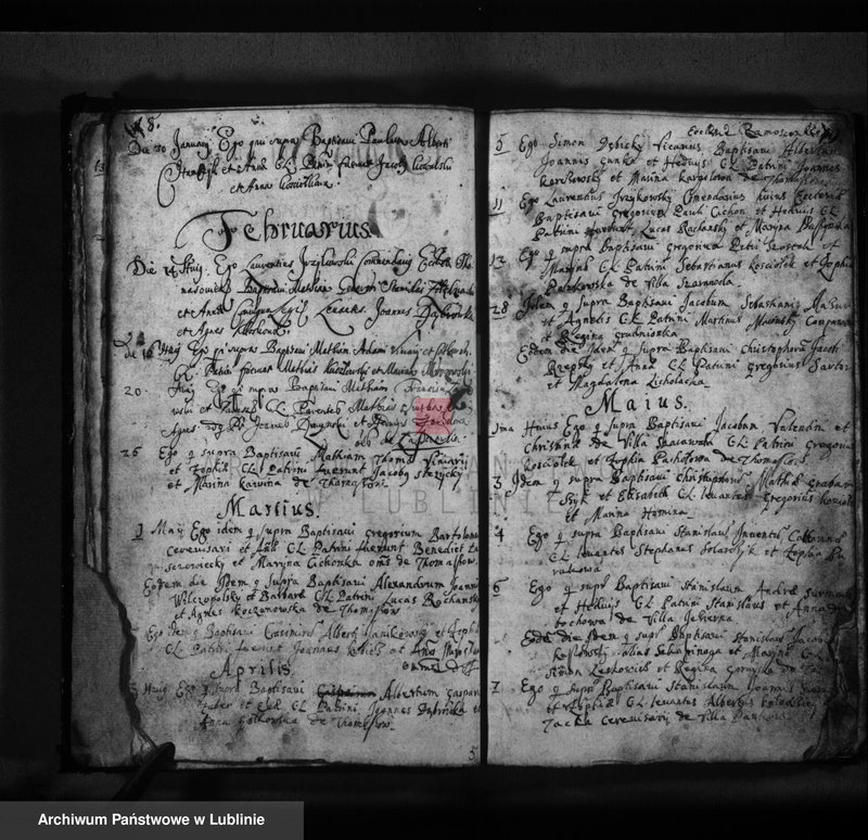 Obraz 12 z jednostki "Liber baptisatorum"