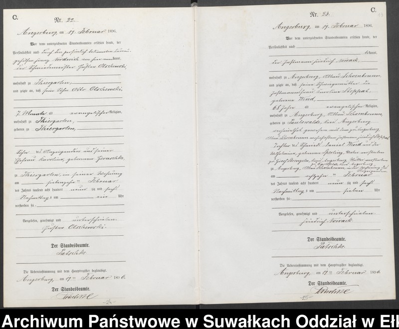 image.from.unit.number "Sterbe-Neben-Register des Preussischen Standes-Amtes Angerburg Kreis Angerburg"