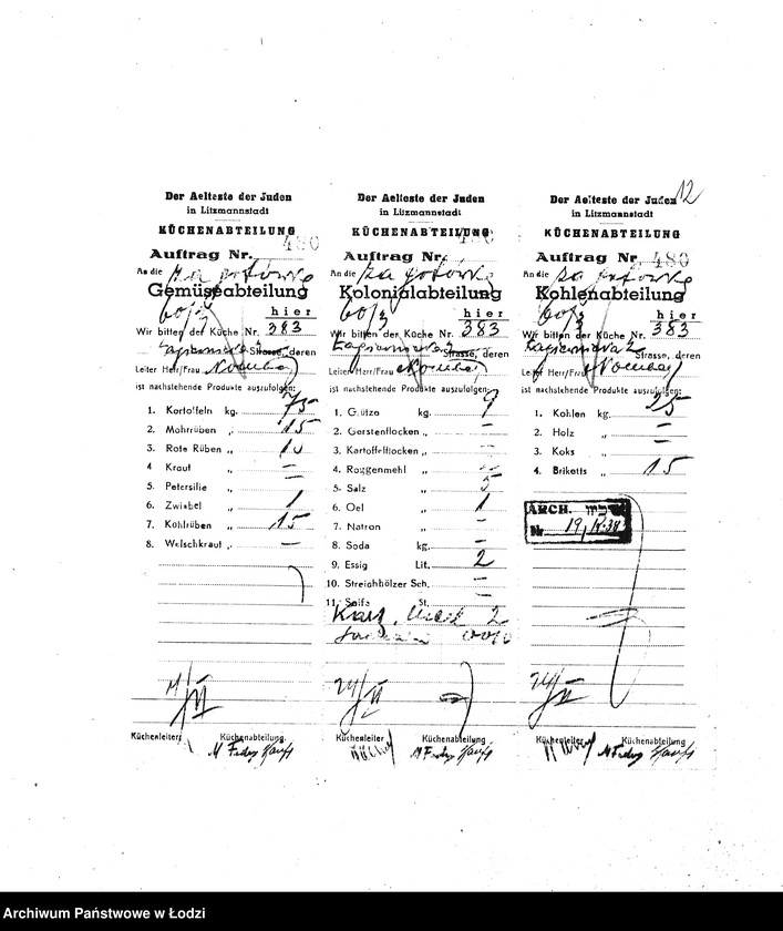 Obraz 15 z jednostki "[Kuchnia nr 383, ul. Łagiewnicka 2. Działalność kuchni]"