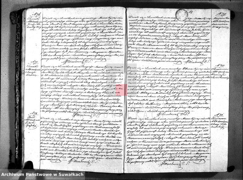 image.from.unit.number "Księga duplikat do zapisywania aktów urodzonych, zaślubionych i zmarłych parafii suwalskiej 1857 rok"