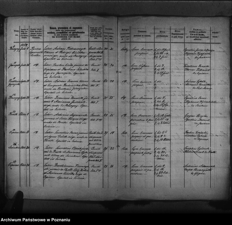 Obraz 11 z jednostki "Liber baptisatorum, copulatorum, mortuorum"