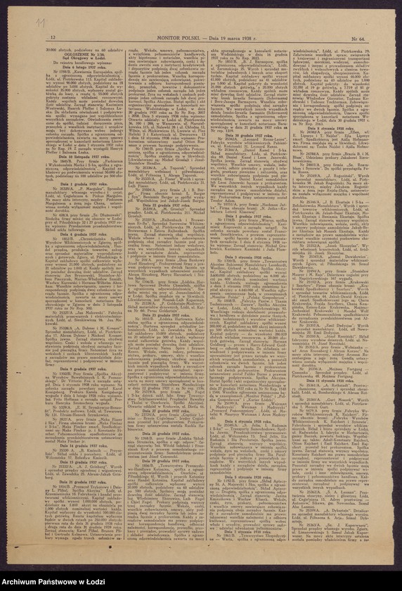 Obraz 13 z jednostki "Josek Skoczylas- wyrób włosianek krawieckich"