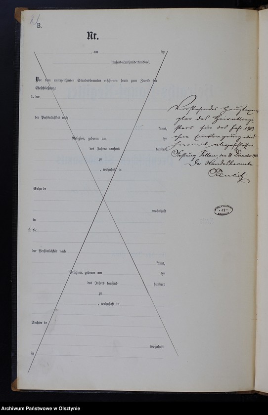 image.from.unit.number "Heiraths-Haupt-Register /brak wpisów/"