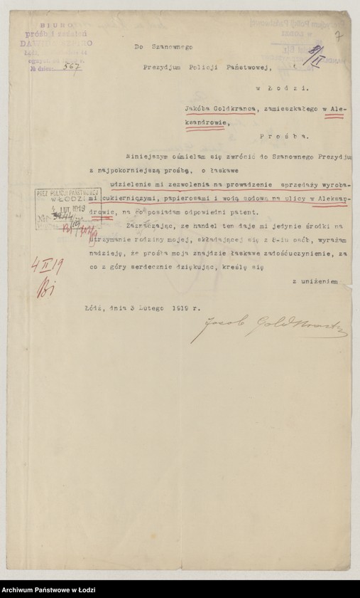 Obraz 9 z jednostki "Podania o zezwolenia na handel uliczny… "