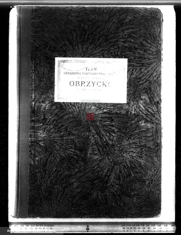 image.from.unit.number "Plan urządzenia gospodarstwa leśnego dla lasu ordynacji Obrzycko"