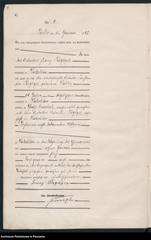 Obraz 7 z jednostki "Sterbe-Haupt-Register"