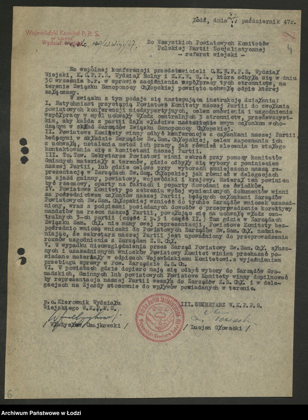 Obraz 5 z jednostki "Instrukcje, [okólniki] Oddziału"