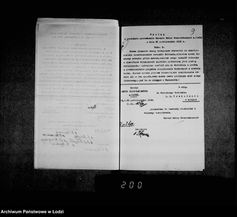 Obraz 12 z jednostki "Akta dotyczące nieetatowego duchownego H. Hercsztarka"