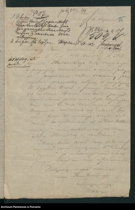 Obraz 20 z jednostki "A. betr. den diesseitigen Untertanen polnischen Flüchtling Joseph von Zaborski"