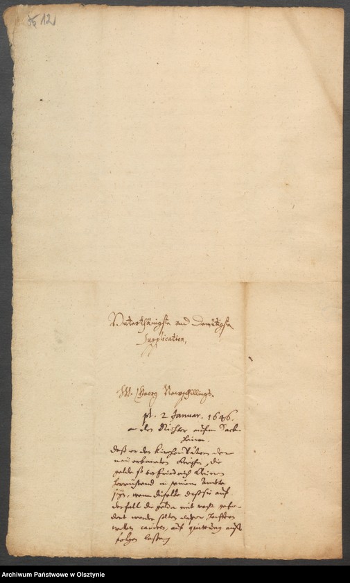 image.from.unit.number "Denunciationenen wegen Delicte u. [und] einer Anstellung in der Franz refor. [reformierte] Kirche"