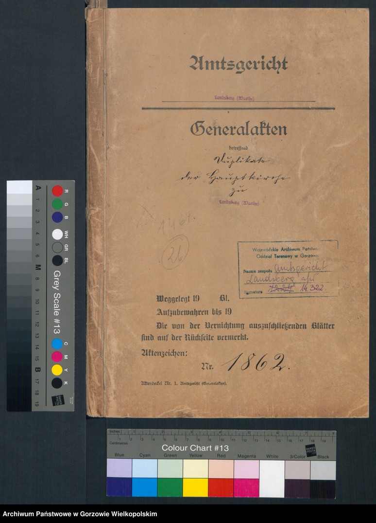 image.from.unit.number "Duplikate der Hauptkirche zu Landsberg an der Warthe (zawiera także księgę zgonów Konkordier Kirche mit der reformirten und Militair Gemeinde z 1862 r.)"