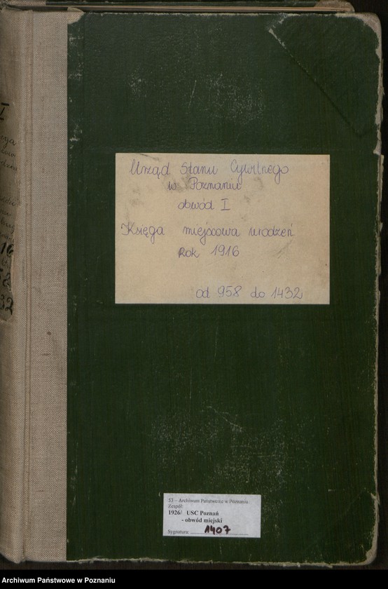 Obraz 2 z jednostki "Księga miejscowa urodzeń tom III [Rejestr główny urodzeń]"
