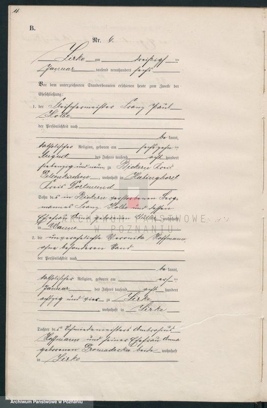 Obraz 14 z jednostki "Heirats-Haupt-Register"
