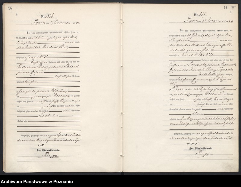 Obraz 17 z jednostki "Księga urodzeń t. III"