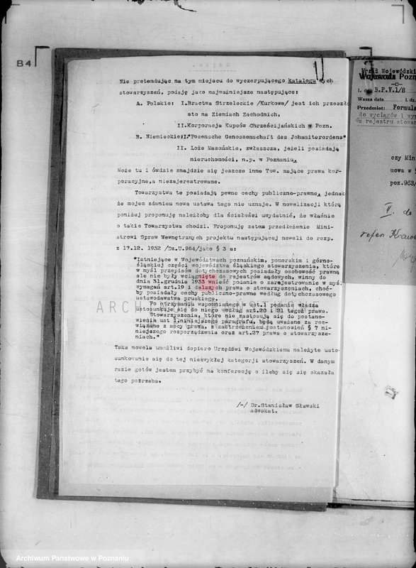 Obraz 9 z jednostki "/Stowarzyszenia i związki/ sprawy różne"