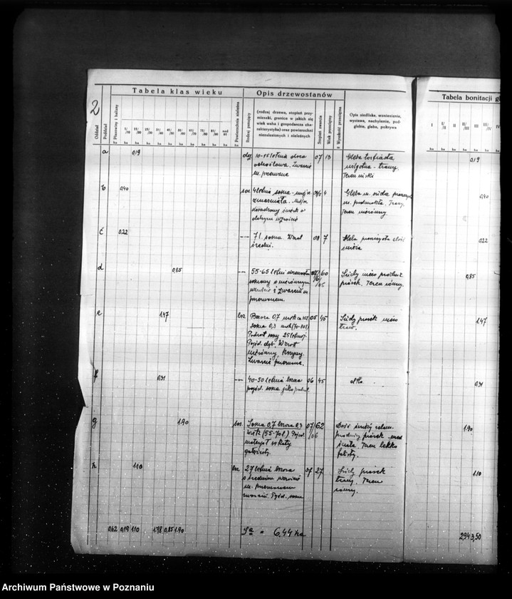 Obraz 6 z jednostki "Program urządzenia gospodarstwa leśnego dla lasu Michała Strojnego w gminie Gołuski powiat poznański 1929-1939"