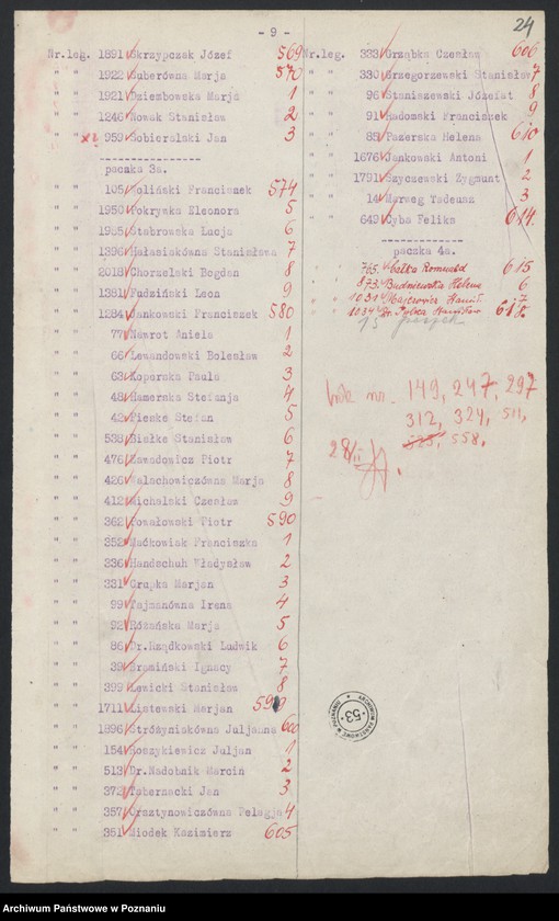 Obraz 19 z jednostki "[Spisy urzędników Ministerstwa byłej dzielnicy pruskiej]"