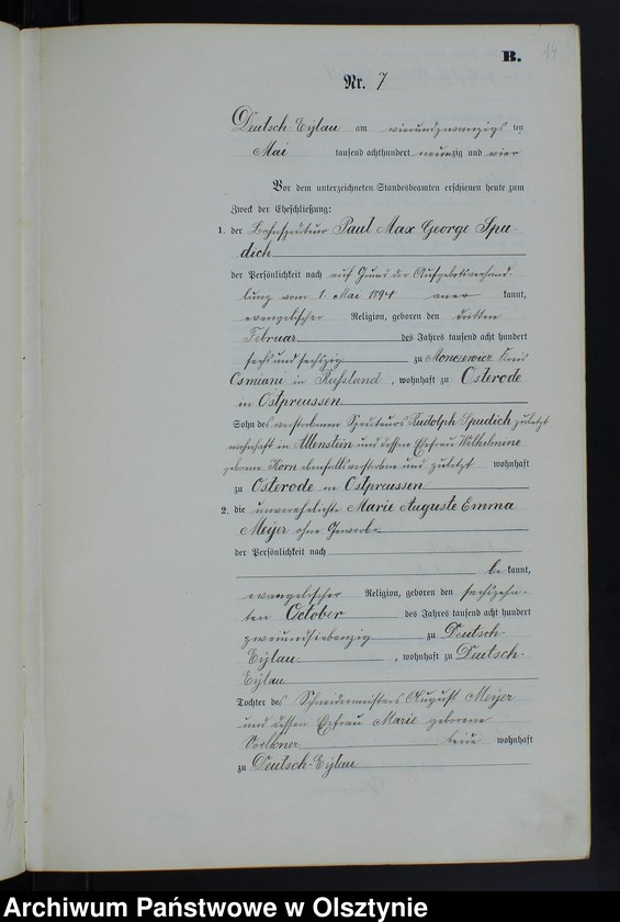 image.from.unit.number "Heiraths-Neben-Register Nr 1 - 33"