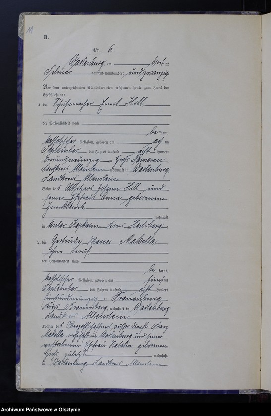 image.from.unit.number "Heirats-Haupt-Register Nr 1 - 62"