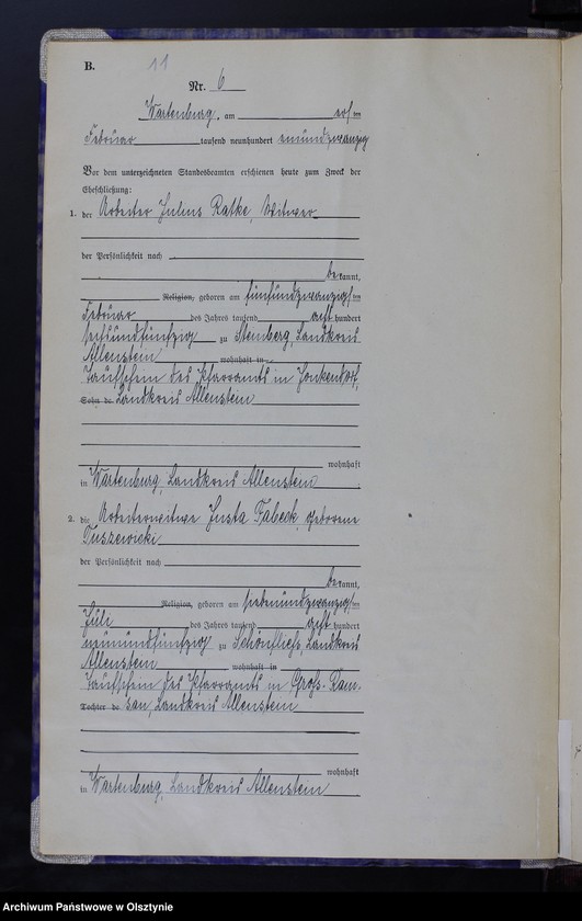 image.from.unit.number "Heirats-Haupt-Register Nr 1 - 43"