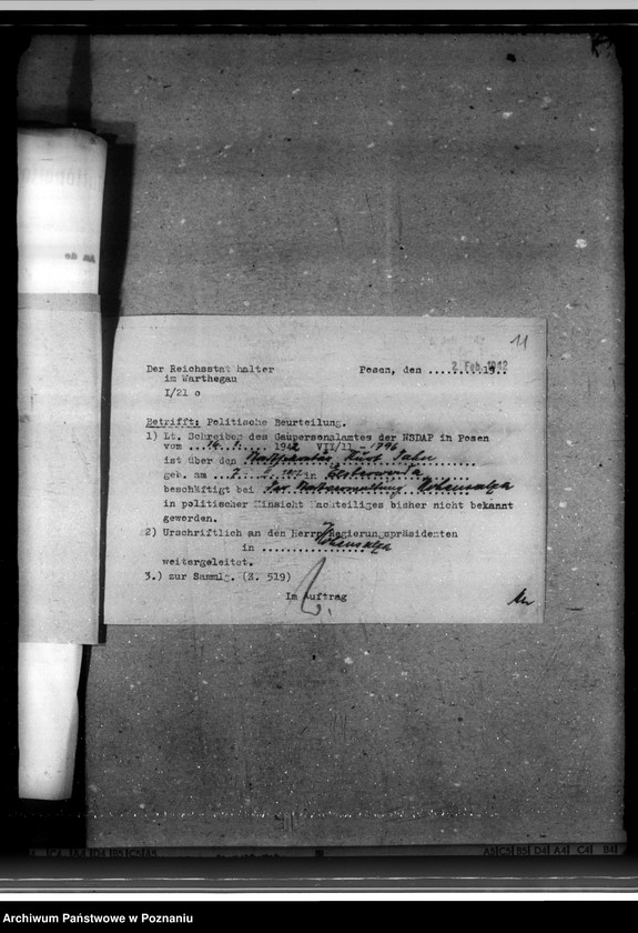 Obraz 16 z jednostki "Politische Beurteilungen der Angestellten"