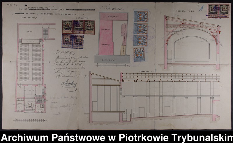 Obraz 3 z kolekcji "Piotrkowskie kinoteatry sprzed wieku w dokumencie archiwalnym"