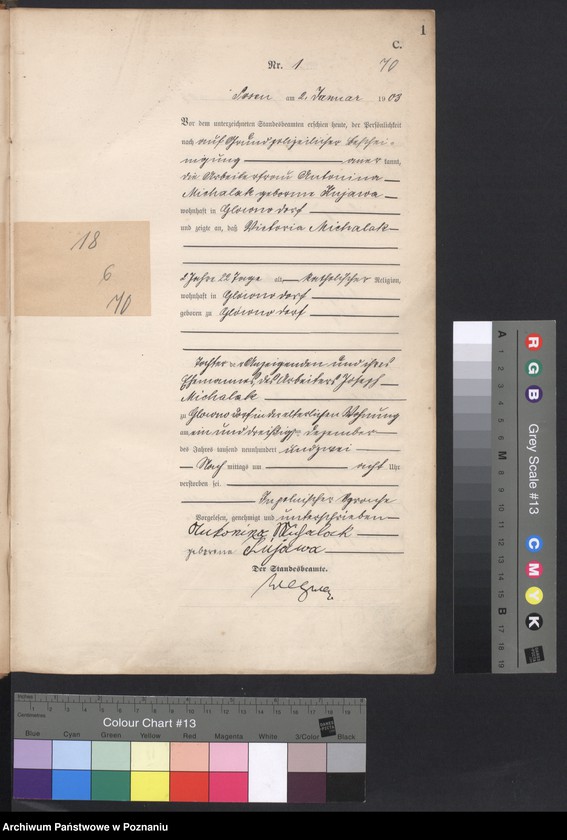 Obraz 3 z jednostki "Księga zgonów tom I"