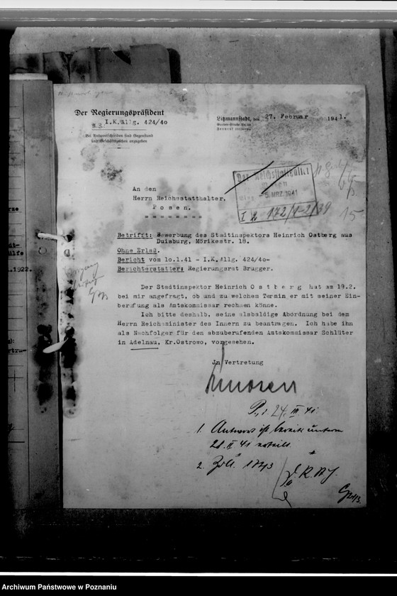 Obraz 19 z jednostki "Ostberg, Heinrich - inspektor miejski"