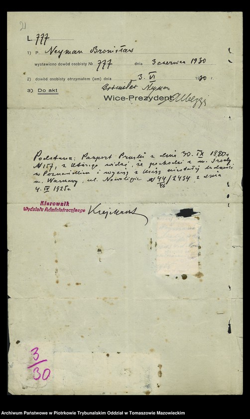 Obraz 5 z jednostki "Akta dowodów osobistych. Tom II-gi"