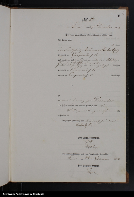 image.from.unit.number "Sterbe-Neben-Register Nr 1 - 8"