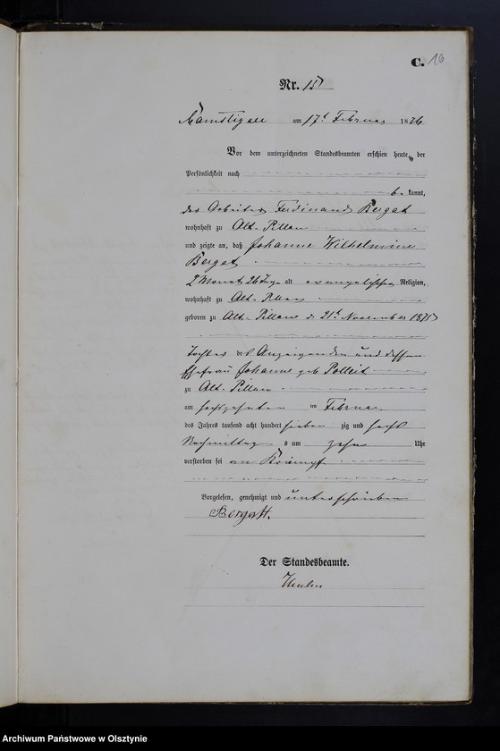 image.from.unit.number "Sterbe-Haupt-Register Tom I,Nr 1 - 82"