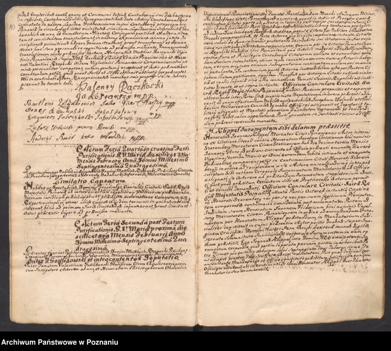Obraz 10 z jednostki "Liber actorum officii consularis civitatis Posnaniae."
