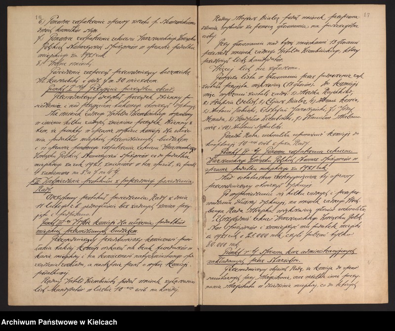 Obraz 12 z jednostki "Protokoły z posiedzeń Rady Miejskiej miasta Końskie 20 stycznia 1922- 12 maja 1923 roku"