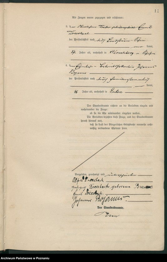 Obraz 13 z jednostki "Księga miejscowa małżeństw tom III [Rejestr główny małżeństw]"