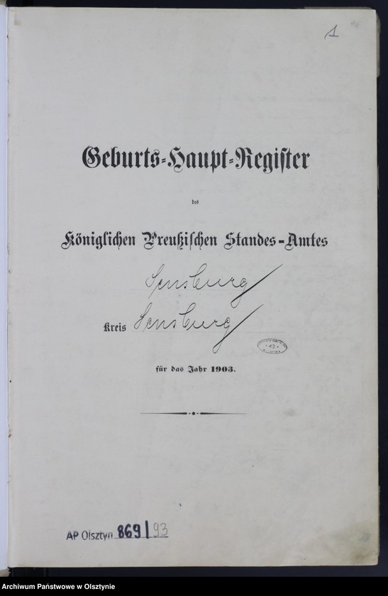 image.from.unit.number "Geburts-Haupt-Register Nr 1 - 318"