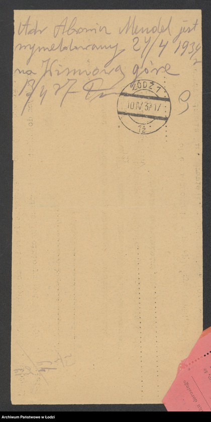 Obraz 11 z jednostki "Mendel Abbe vel Abowicz- sprzedaż manufaktury"