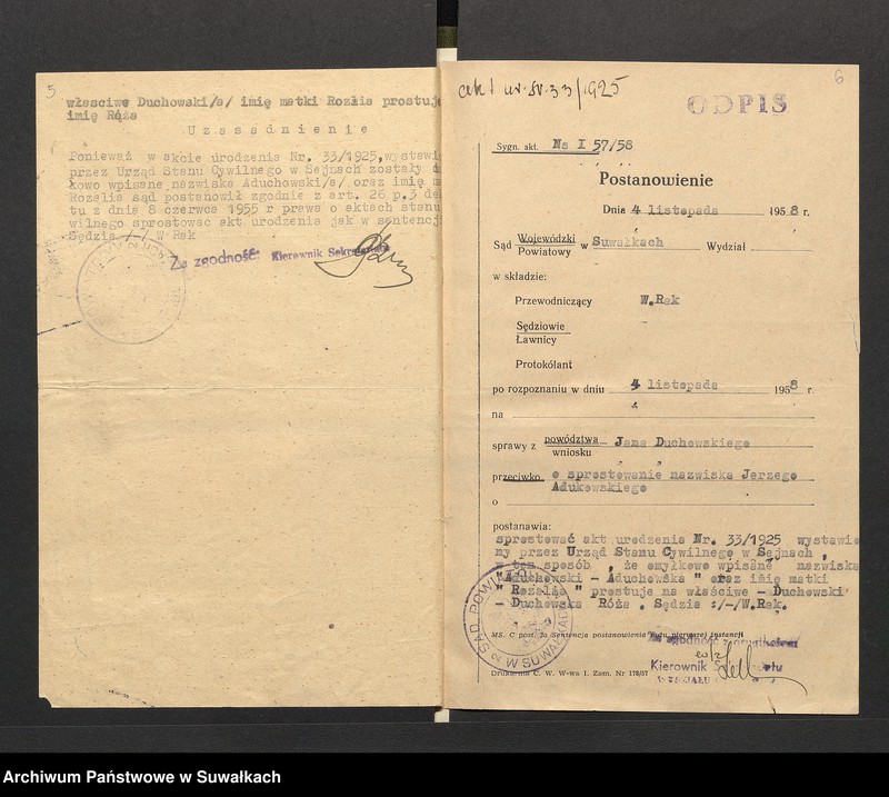 image.from.unit.number "Aneksa do Aktów zaślubionych par Puńskiej z roku 1925"