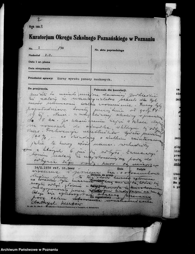 Obraz 5 z jednostki "[Sprawozdania z kursów wyrobu pomocy naukowych na terenie okręgu poznańskiego]"