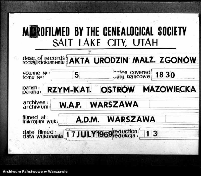 image.from.unit.number "Akta urodzeń, małżeństw i zgonów"