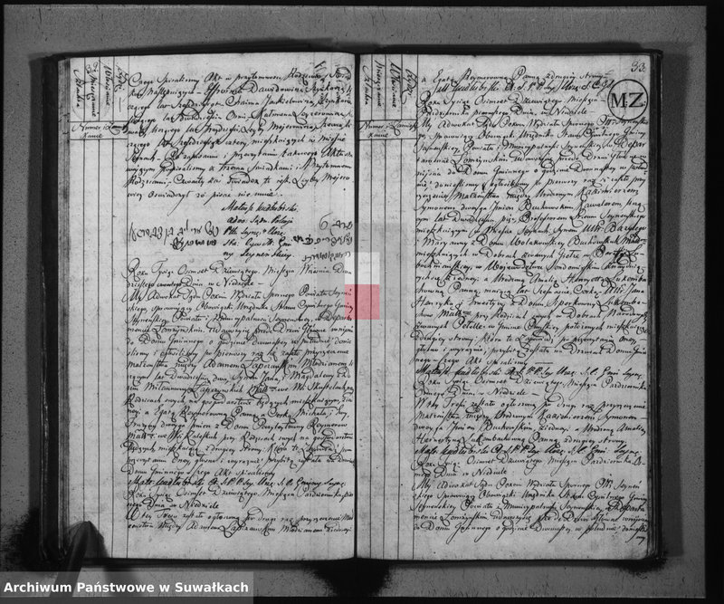 Obraz 19 z jednostki "Akta małżeństwa gminy seyneńskiey od 1-go maja 1809"