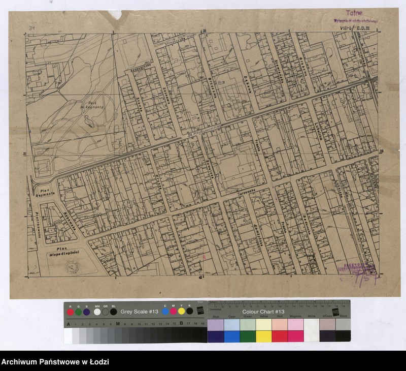 Obraz 1 z jednostki "Plan m. Łodzi 1:2000. Sekcja SO31"