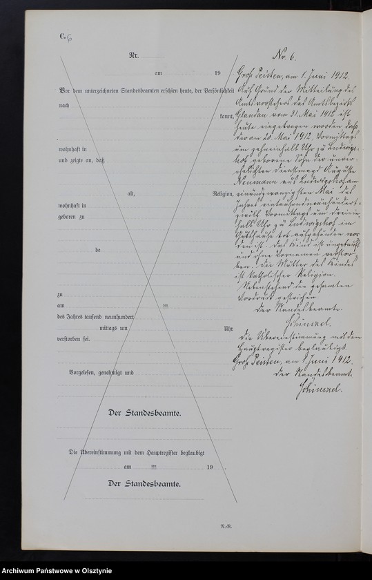 image.from.unit.number "Sterbe-Neben-Register Nr 1 - 14 [ Księga zgonów - wtóropis ]"