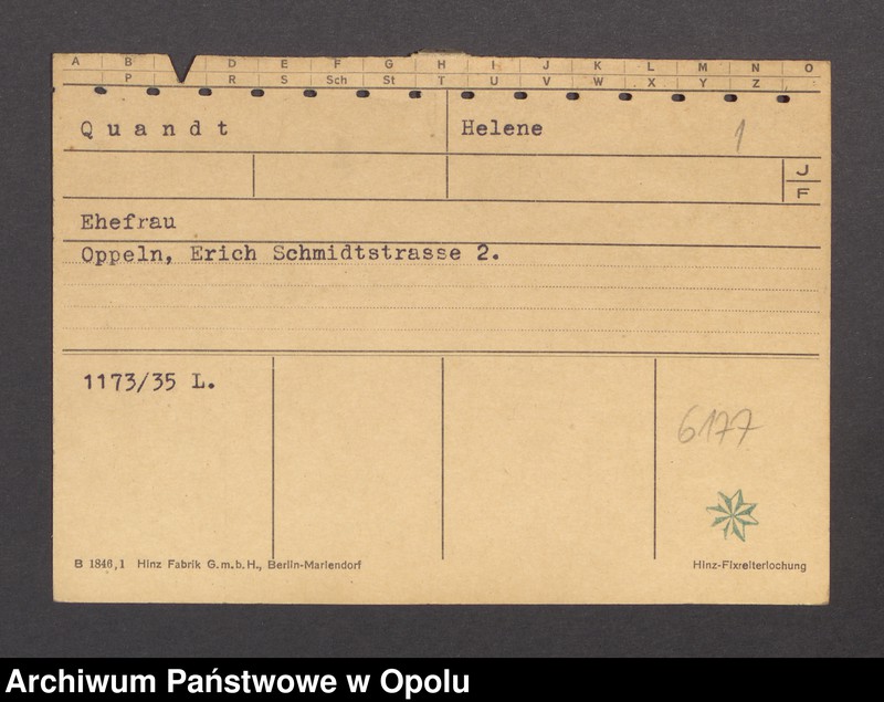 Obraz 3 z jednostki "[Quandt Helene, zam. Oppeln]"